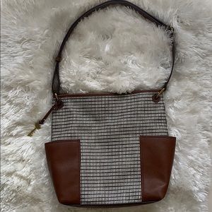 Fossil Lane Black/White Crossbody